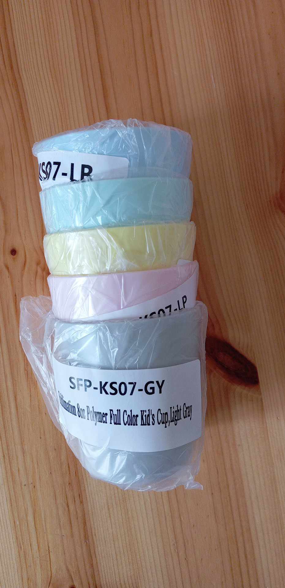 Gobelet  Enfant en Polymère vierge blanc /couleur