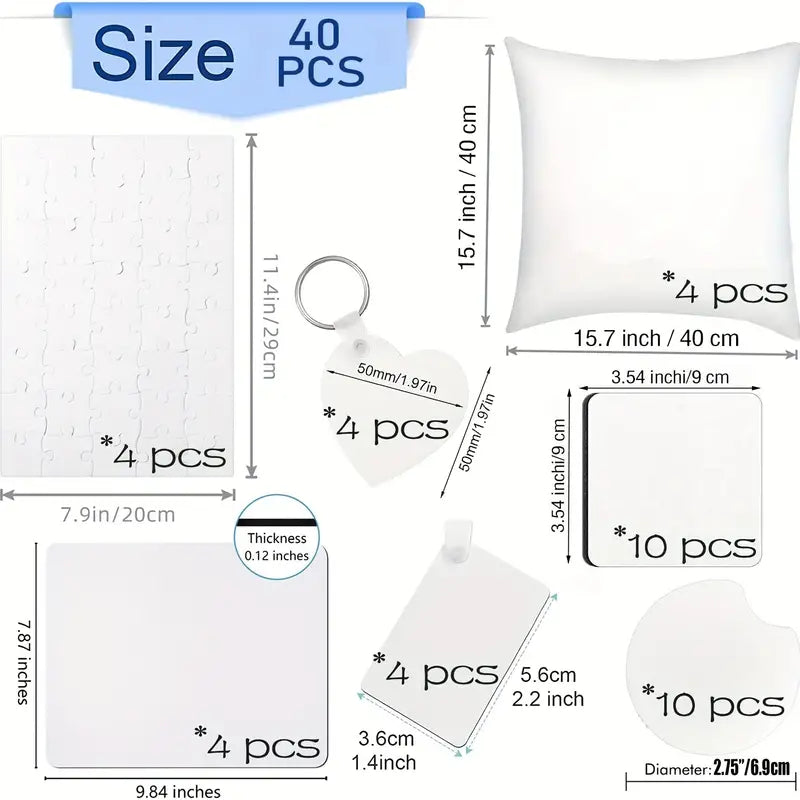 40/50pcs Produits De Sublimation