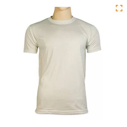 Tee-shirt  touché coton VIERGES blanc couleur lot
