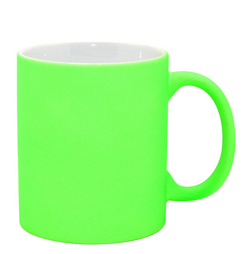 12 Mugs Fluorescents Vert