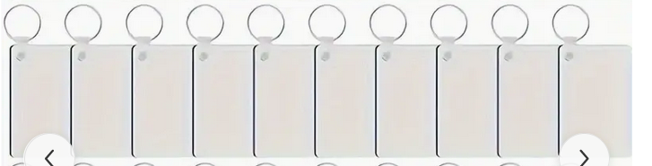 Lot de  porte-clé a personnalisé en bois