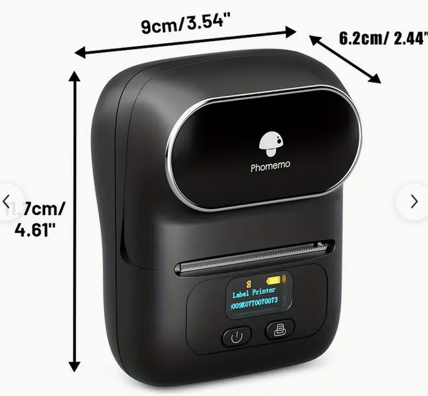 Imprimante D'étiquettes Sans Fil Avec 1 Rouleau D'étiquettes Thermiques De 40x30mm