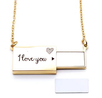 collier I love you  a sublimation precommande lot de 10