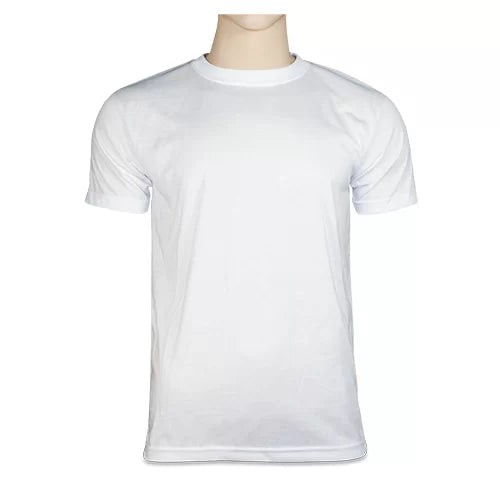 Tee-shirt  touché coton VIERGES blanc couleur lot