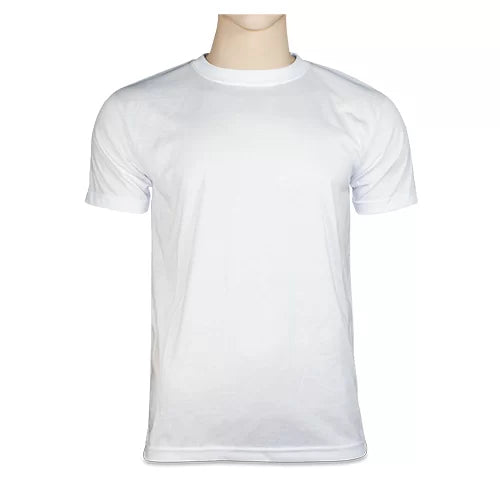 Tee-shirt Basic unisexe blanc touché coton lot de
