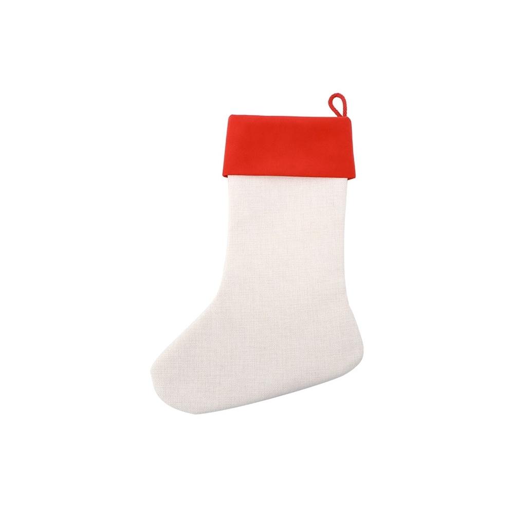 Chaussette de Noël aspect lin lot