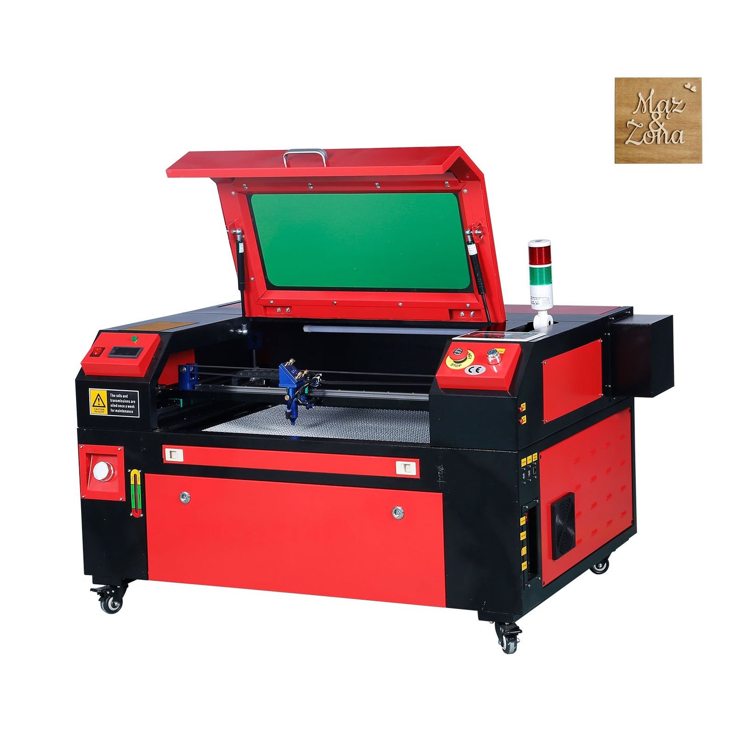 VEVOR Graveur Laser CO2 60 W Machine de Gravure Découpe Table de Travail 400x600 mm