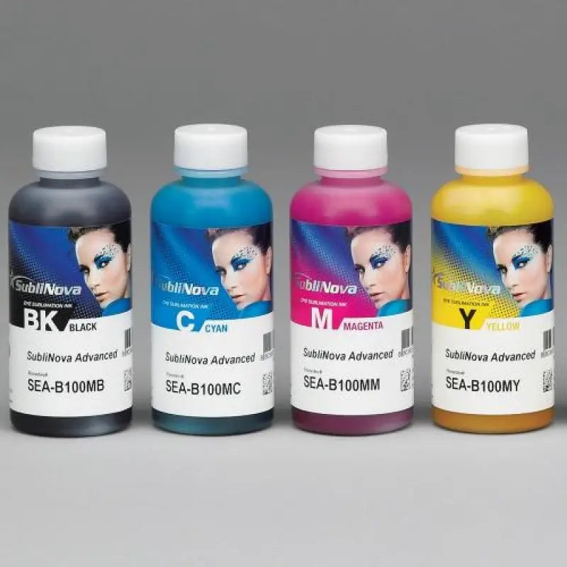 PACK : 4 flacons de 100ml, Encre de sublimation, SubliNova Smart , par InkTec.