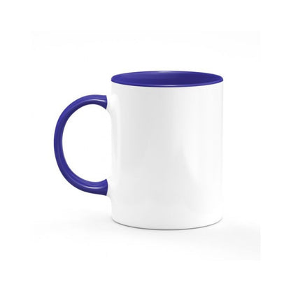 Mug bicolore hauteur 96mm diamètre 82mm personnalisable a votre façon - SUBLI.MASUBLI