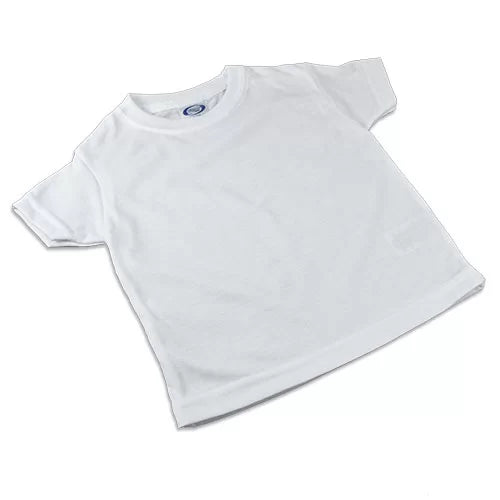 Weißes Unisex-Kinder-T-Shirt mit Baumwoll-Touch 