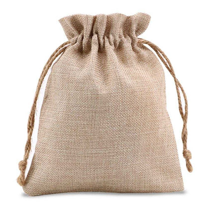 Sac aspect toile de jute 17x21cm